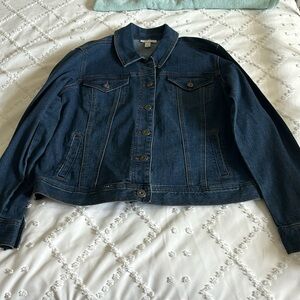 NEW Style and Co Jean Jacket L